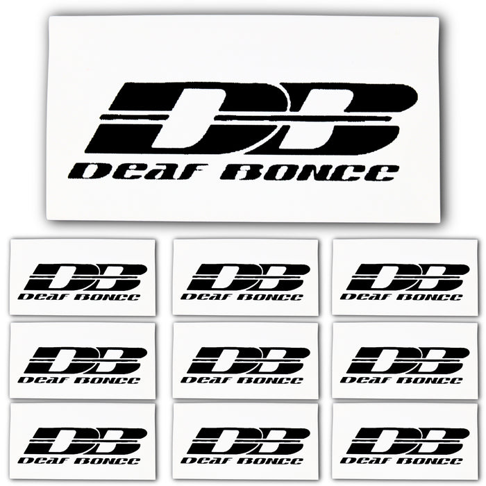 0 Gauge 3:1 Heat Shrink with Deaf Bonce / Avatar Logo 10 Pack White