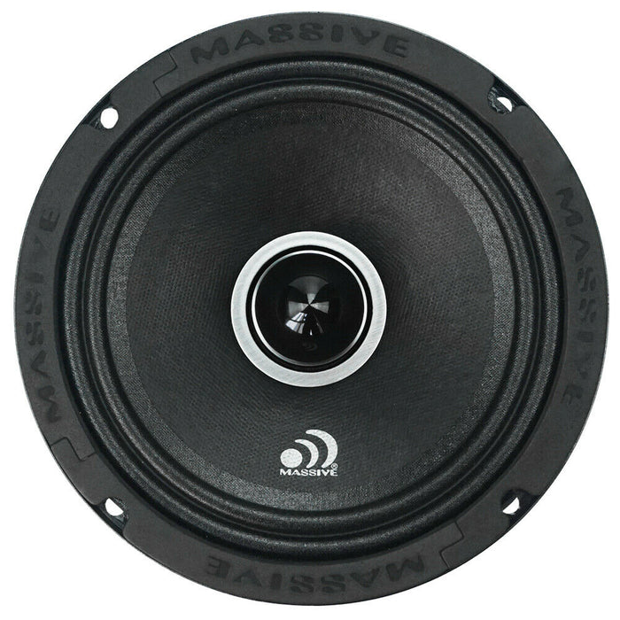 Massive Audio 6.5" Loud Speakers 800W Super 1" Titanium Bullet Tweeters