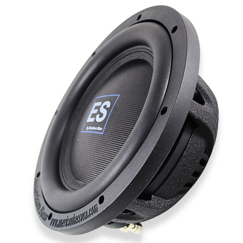 American Bass 10" Slim Subwoofer 2 Ohm DVC 500W RMS Pro Car Audio Bass ES-1022