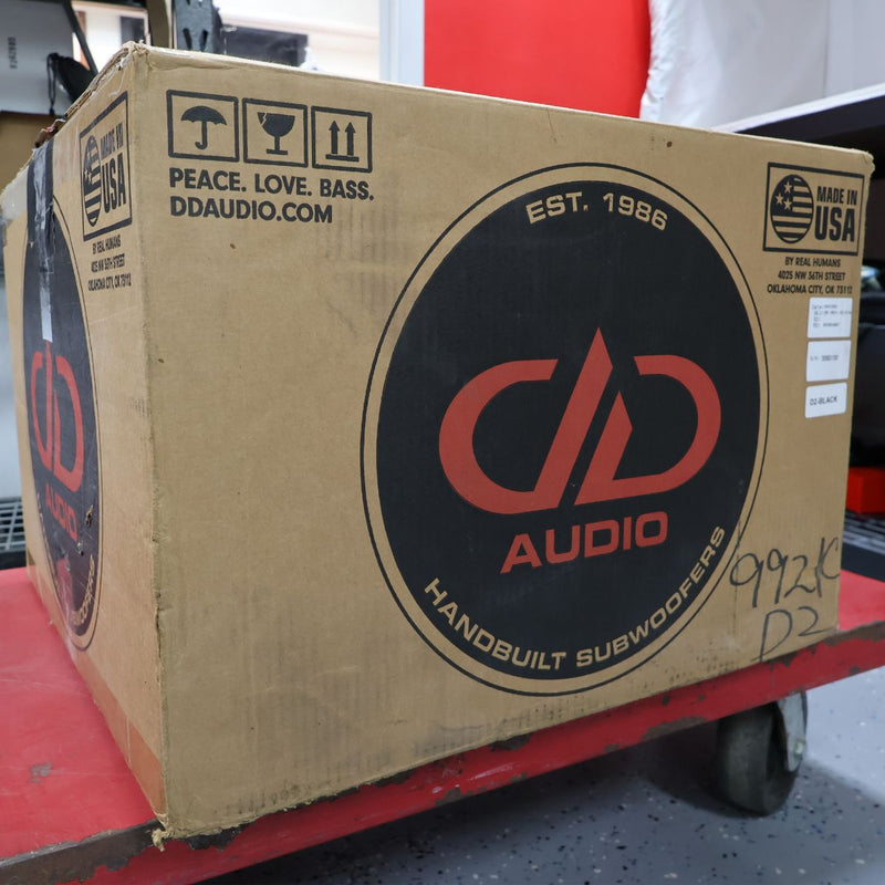 DD Audio 21" USA Built Dual 2-Ohm 4 VC 3200-W RMS Subwoofer 9921C Black OPEN BOX