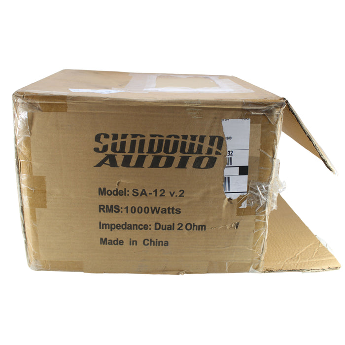 Sundown Audio SA Series 12" Dual 2-Ohm VC Subwoofer 2000 Watt Peak OPEN BOX