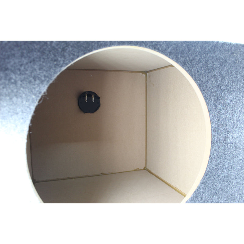Dual 15” Sealed Carpeted Subwoofer Box Made w/ Heavy-Duty MDF Construction