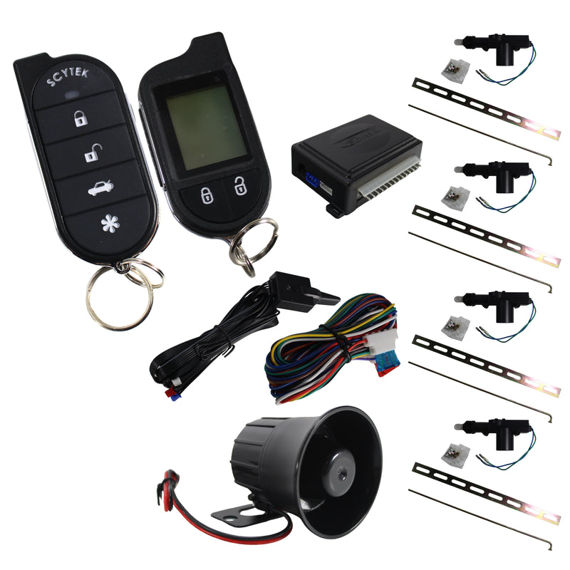 A777 2-Way Remote Control Keyless Entry Security System, Anti-Theft with Siren