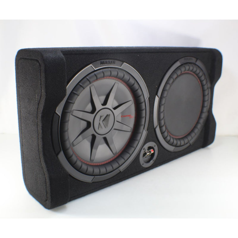 Kicker CompRT 12" 500W RMS 2-Ohm Subwoofer in Down Firing Enclosure OPEN BOX