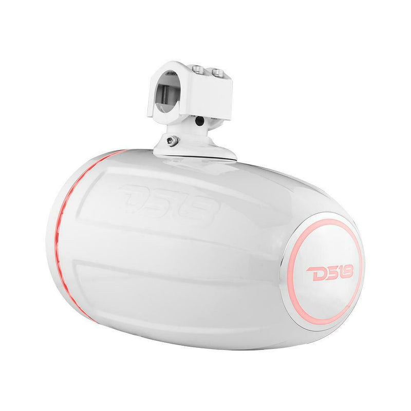 DS18 Hydro 8" 375 Watts 4 Ohm Marine Towers with Integrated RBG Lights White