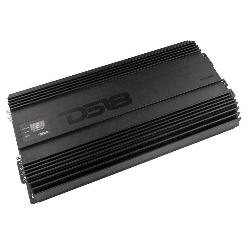 DS18 H-KO8 Hooligan Mono 8000W 1Ohm Stable Amplifier w/ Voltmeter/Clip Indicator