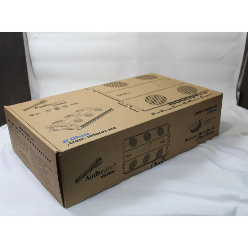 Audiopipe APHF-8000D-H2 8000 W Full Range Class D 2 Ohm Mono Amplifier OPEN BOX