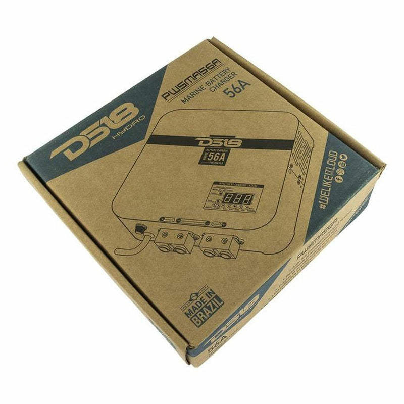 DS18 PWSMA56 Marine Grade Automatic Battery Charger 56A Charging Output Digital - Big Jeff Online Inc