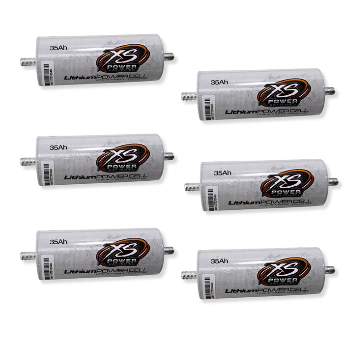 XS Power 6 Pack Kit 35AH Lithium Cells 2.3v Lithium Titanate Oxide (LTO)