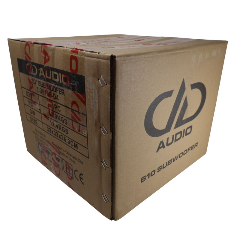 DD Audio 600f Series 10" 1000W RMS 4-Ohm DVC Hi-Def Tuned Subwoofer / 610f-D4