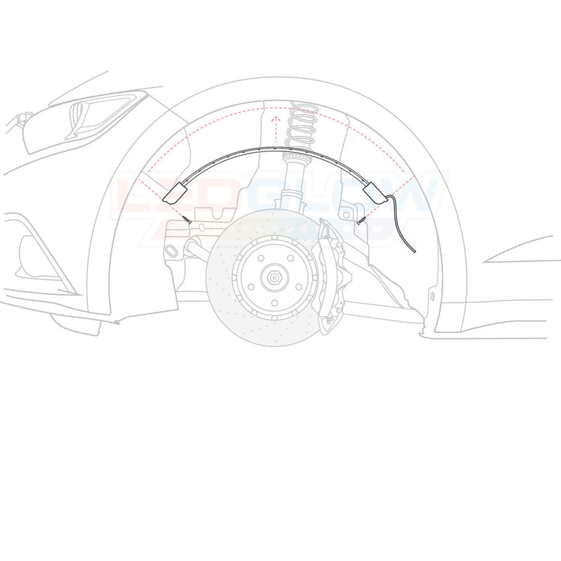LEDGlow Million Color 24" Flexible SMD LED Light Kit For Car & Truck Wheel Wells