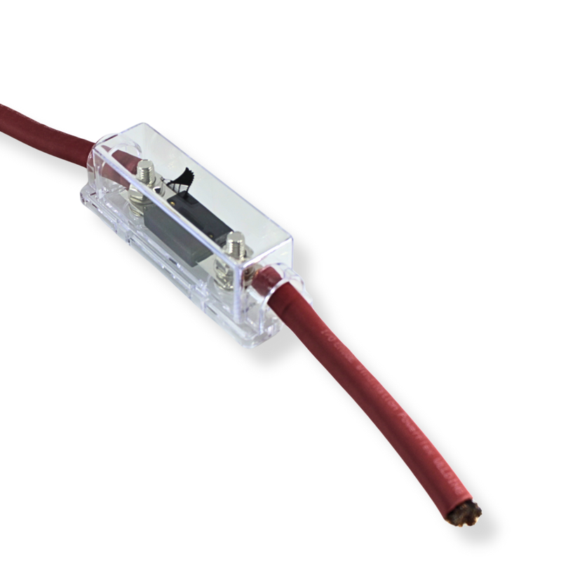 ANL Fuse Holder with 200 amp fuse Blade 0 /4 GA Square DS18 FHSANL200A