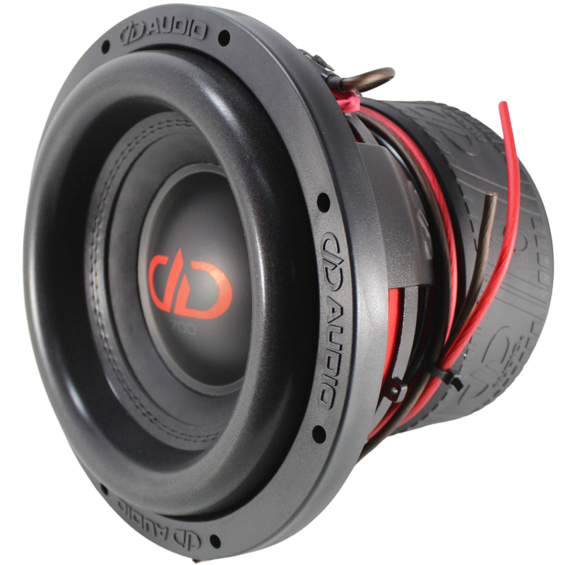 DD Audio 10 Inch 2 Ohm DVC 1500 Watt RMS Power Tuned Subwoofer 710f-D2