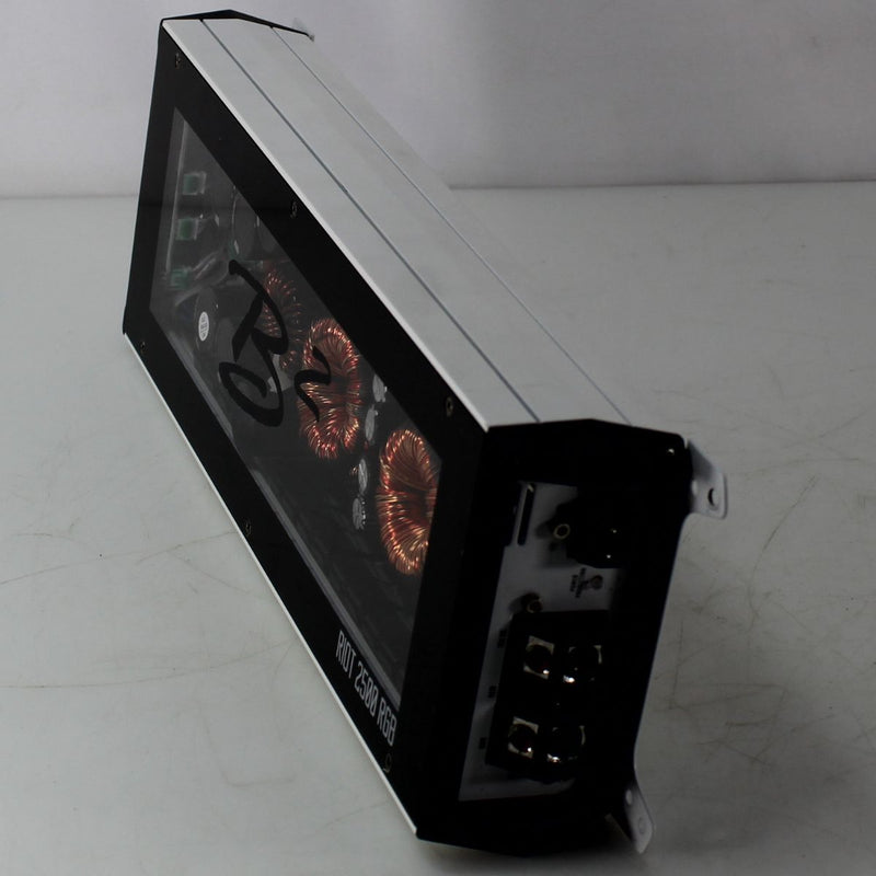B2 Audio RIOT Series 2500W 1-Ohm Class D Monoblock Amplifier w/ RGB LED Lights OPEN BOX