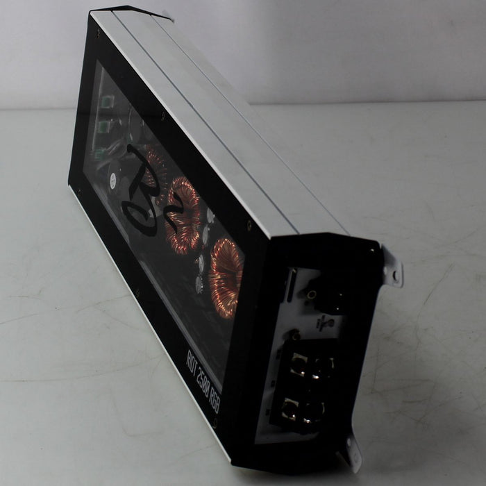 B2 Audio RIOT Series 2500W 1-Ohm Class D Monoblock Amplifier w/ RGB LED Lights OPEN BOX
