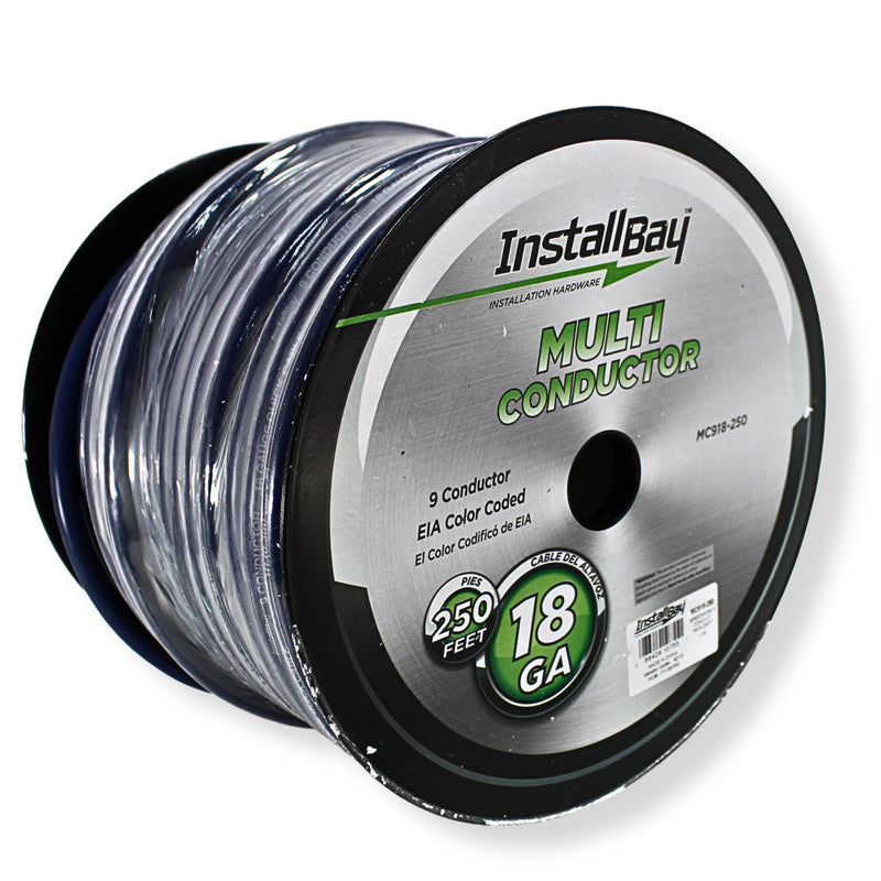 Install Bay 18 GA / 9 Conductor OFC Speaker Wire Blue Lot Cut By The Foot