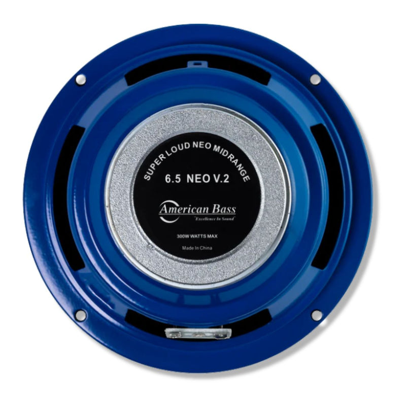 American Bass 6.5" 150W RMS 4 Ohm Midrange Neo Loudspeaker Pro Car Audio NEO65
