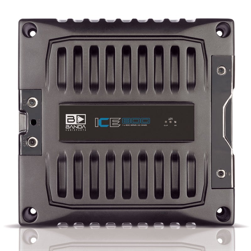Banda ICE X Line Aluminum Brazilian 800 Watt 2-Ohm Full Range Monoblock Amplifier