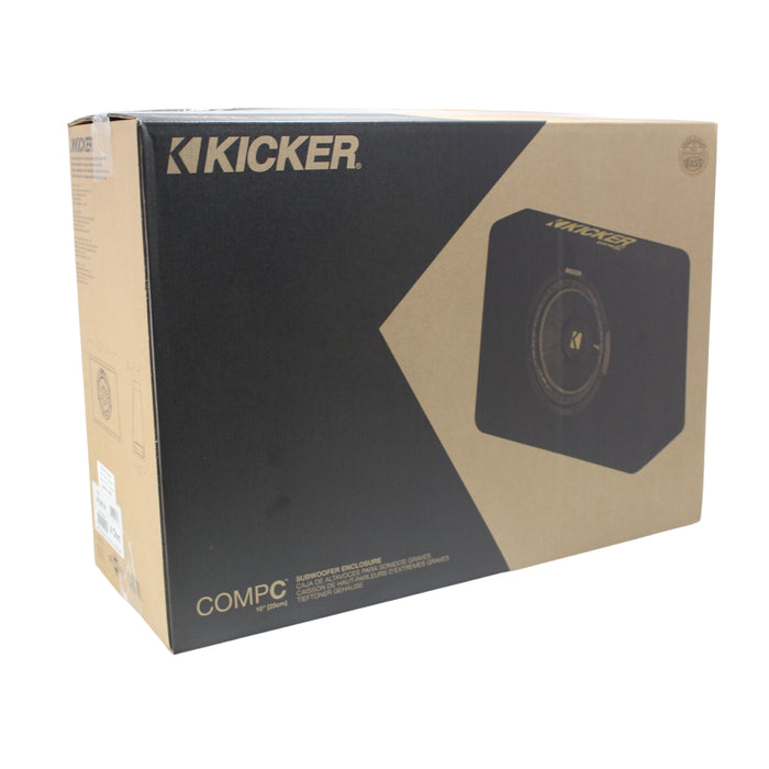 Kicker Ported Enclosure with CompC 10" 4 Ohm Subwoofer 600W Peak 44TCWC104