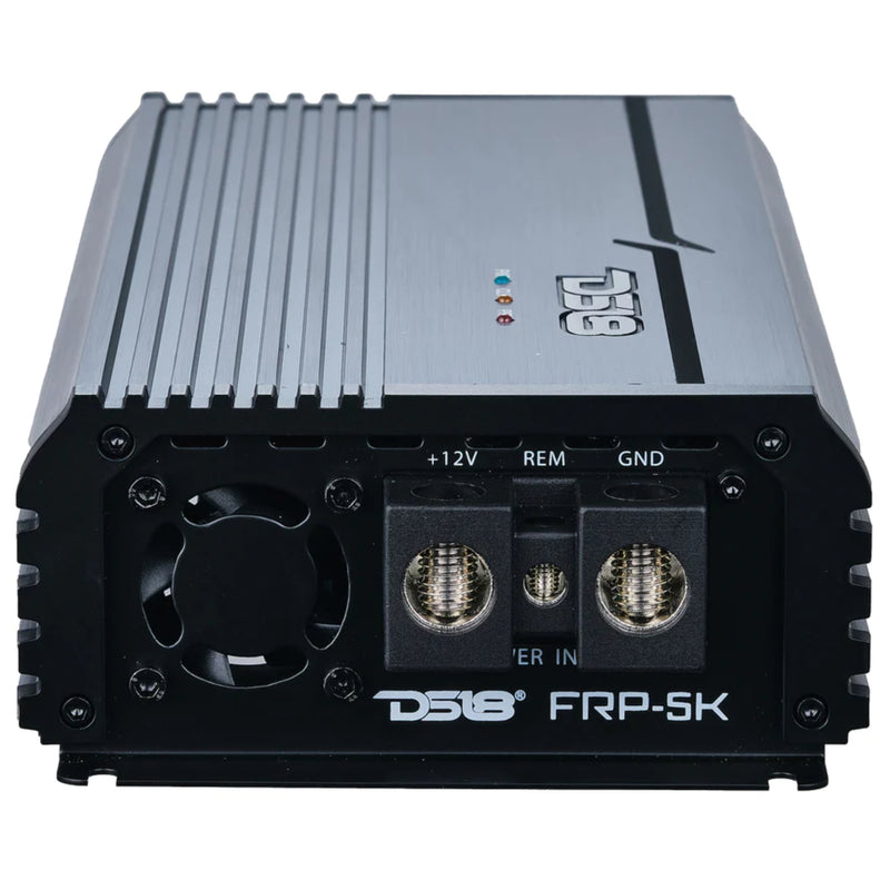 DS18 5000W 1-Ohm Full-Range Class-D Amplifiers FRP Monoblock Red/Blue/Titanium