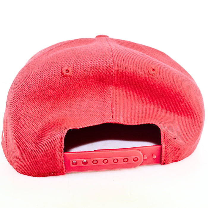 B2 Audio Red Flex-Fit Snapback Classic, Flat-Bill Hat with "B2" Logo