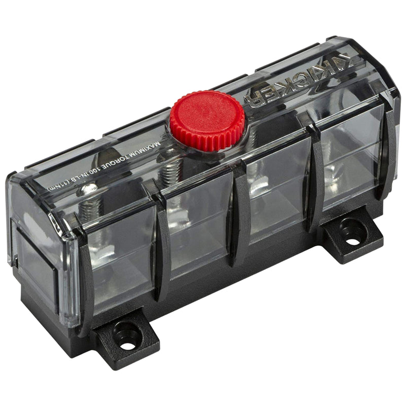 Kicker Marine-Grade ABYC Compliant 3-Way Fused Distribution Block 47KMFDB3