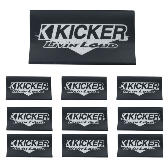 0 Gauge 3:1 Heat Shrink with Kicker Logo 10 Pack Black