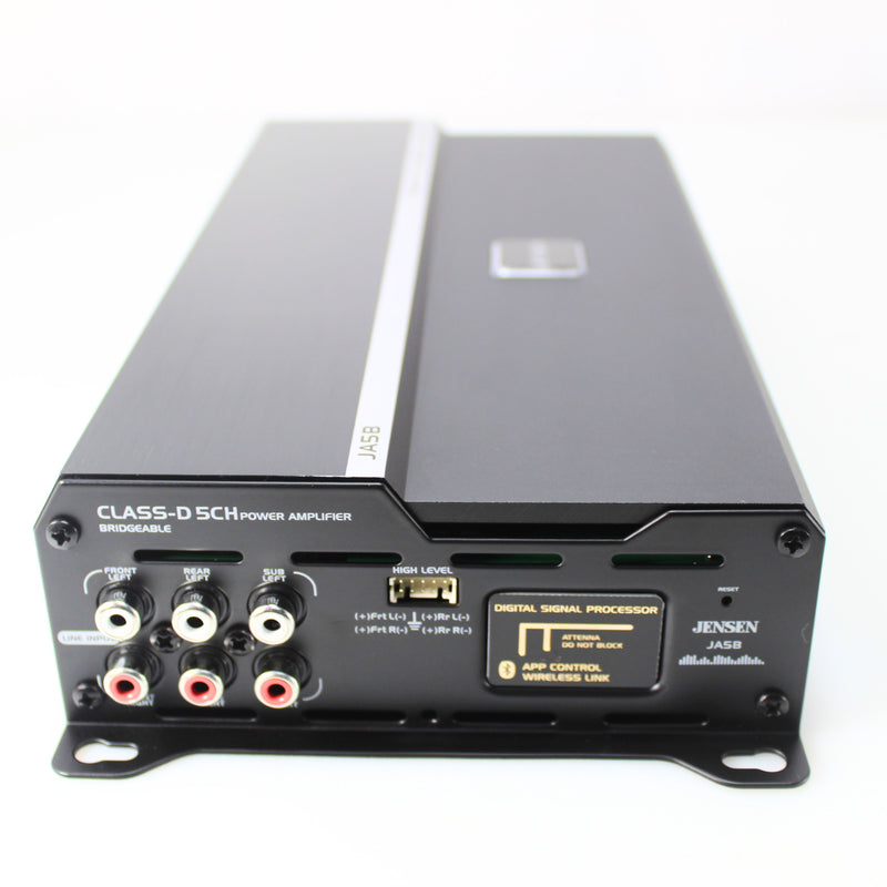 Jensen 5-Channel 815 Watts Class D RGB Amplifier w/ Bluetooth App Control