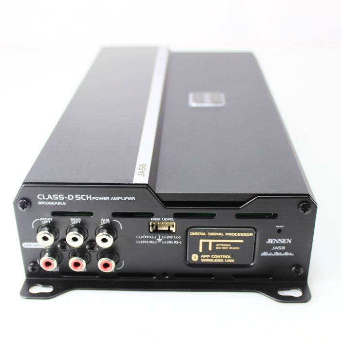 Jensen 5-Channel 815 Watts Class D RGB Amplifier w/ Bluetooth App Control