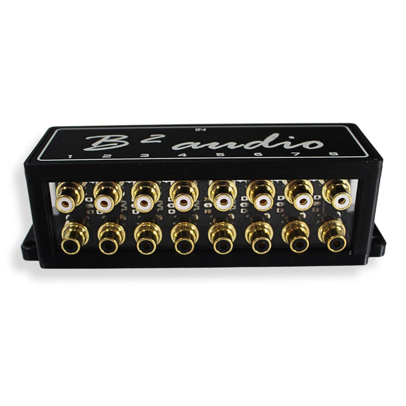 B2 Audio 1-to-8 Pair Cockbox RCA Splitter Distribution Block