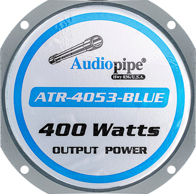 Audiopipe Eye Candy 4" Blue 400 Watt 4-8 Ohm Super Tweeter ATR-4053-BLUE