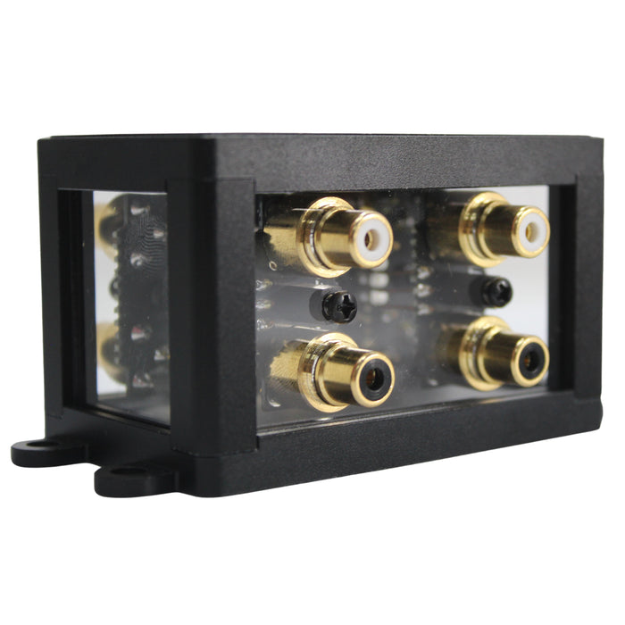 B2 Audio 2-to-4 Pair Cockbox RCA Splitter Distribution Block