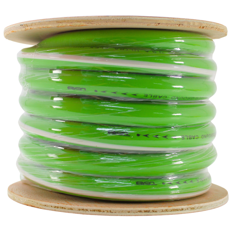 DS18 Ultra Flex 100% OFC 0GA Ground Power Wire Neon Green Lot Cut By The Foot