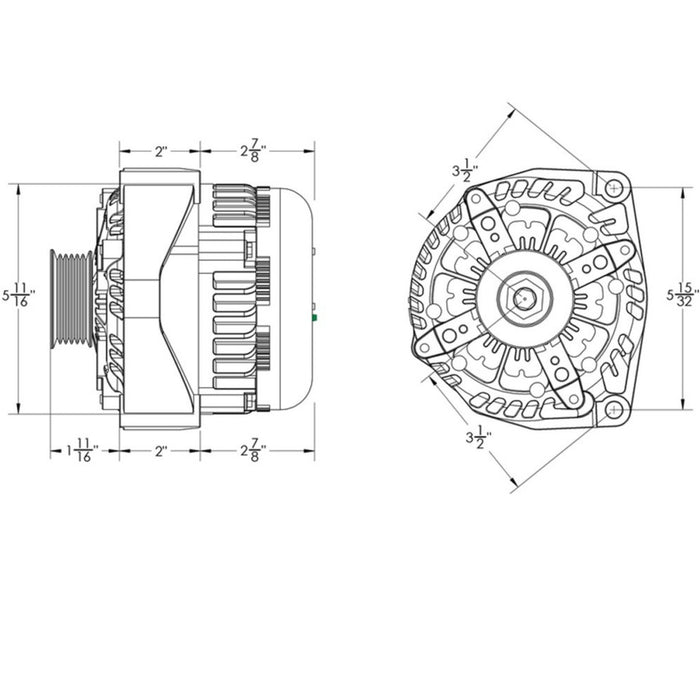 Mechman E-Series 250 Amp High Output Alternator For 2014 - 2020 GM 6.2L Truck