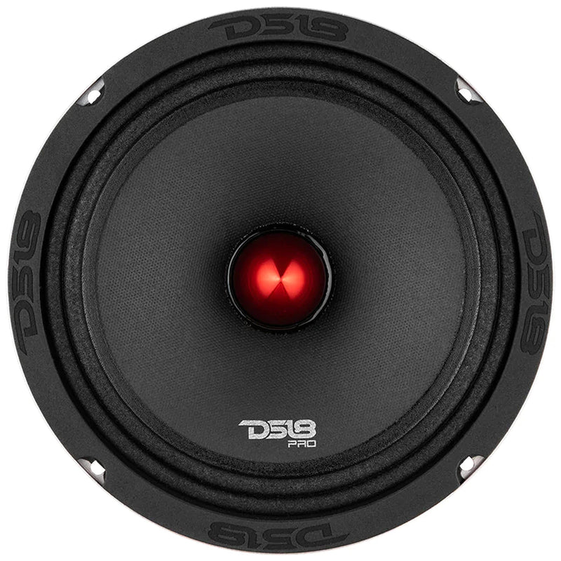 4x DS18 Car Audio 8 Loudspeakers 2200W 4 Ohm & 4 Channel Full Range Amplifier