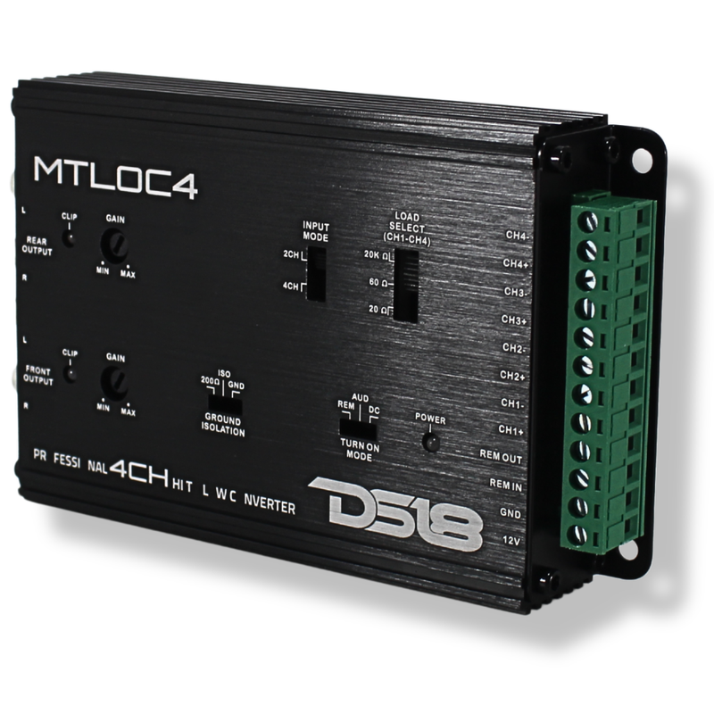 4-Channel High-to-Low Line Output Converter with Remote/Automatic Turn-On MTLOC4