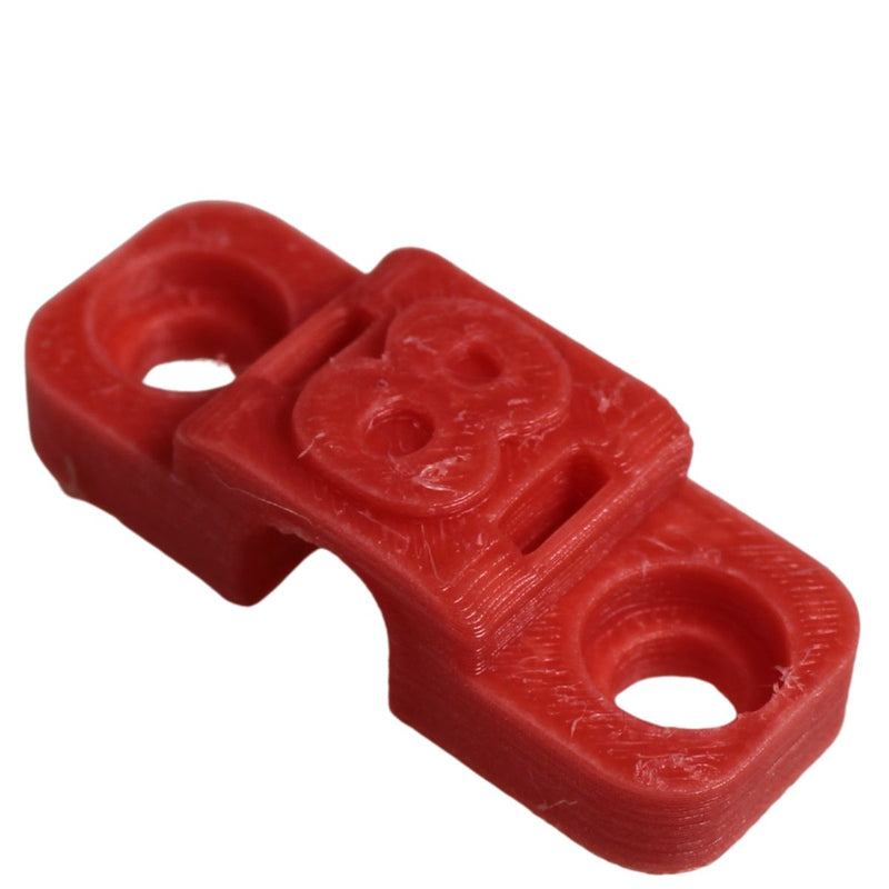8 Gauge Cable Management Wire Comb Single Slot Can Use w/ Cable Tie Red/Black