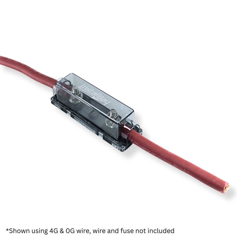 Install Bay Metra Nickel Plated In-Line ANL Fuse Holder ANLFH