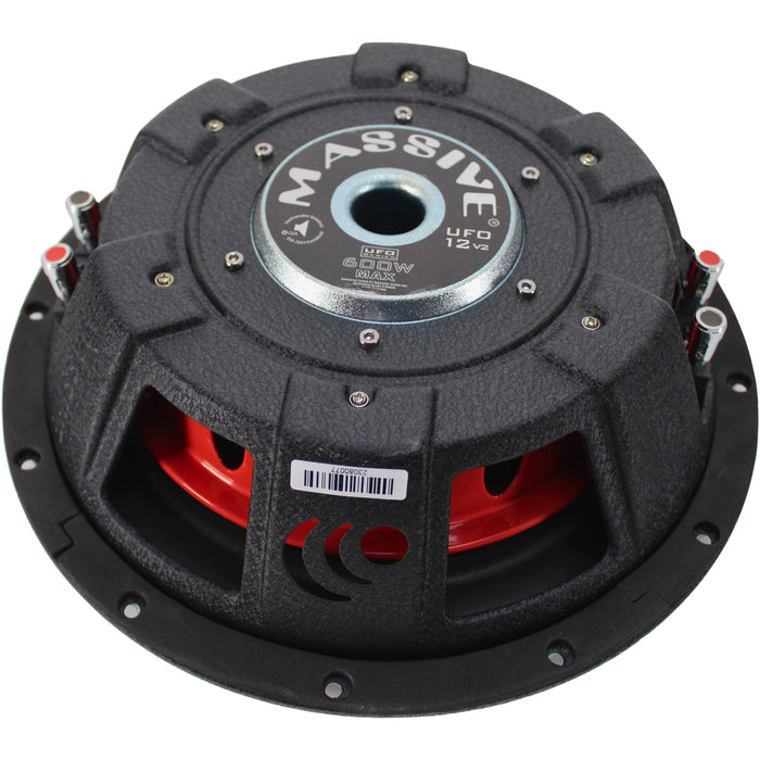 12" 300W RMS 4-Ohm DVC Shallow Subwoofer Massive Audio UFO Series / UFO12V2