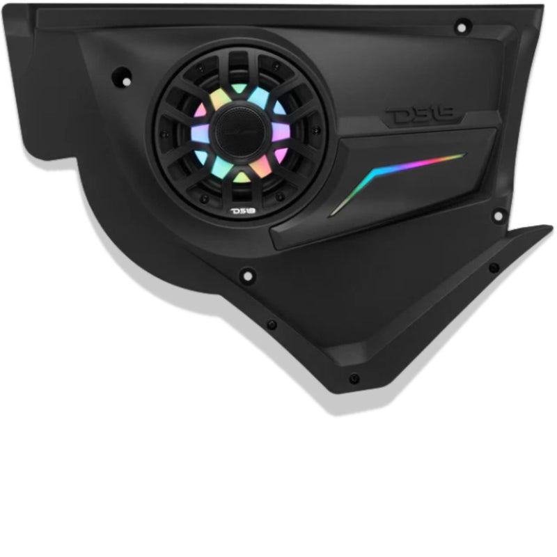 Can-Am Maverick X3 Front Door LED Speaker Panel loaded w/ 6.5" NXL-IQ6/BK Pair