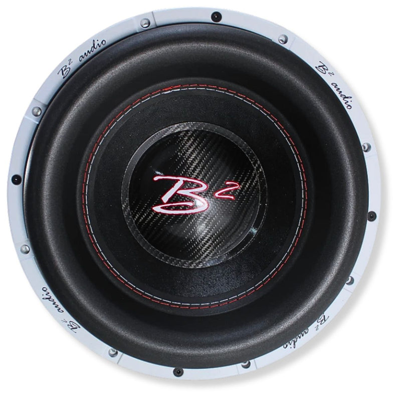 B2 Audio RAGE12-D2-V4 12" 2000W RMS Subwoofer with RAGE 2300.2 Amp