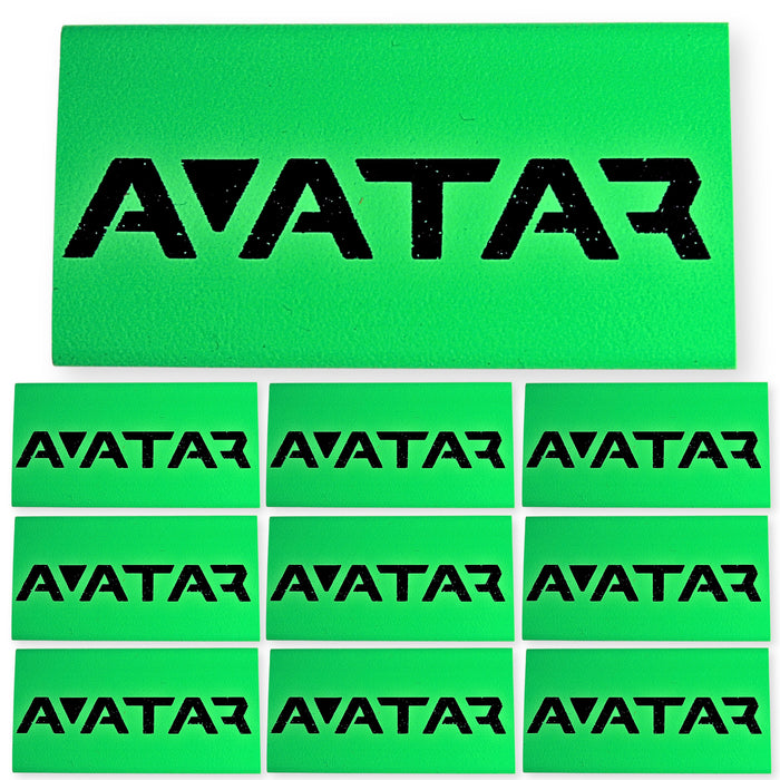 0 Gauge 3:1 Heat Shrink with Deaf Bonce / Avatar Logo 10 Pack Green