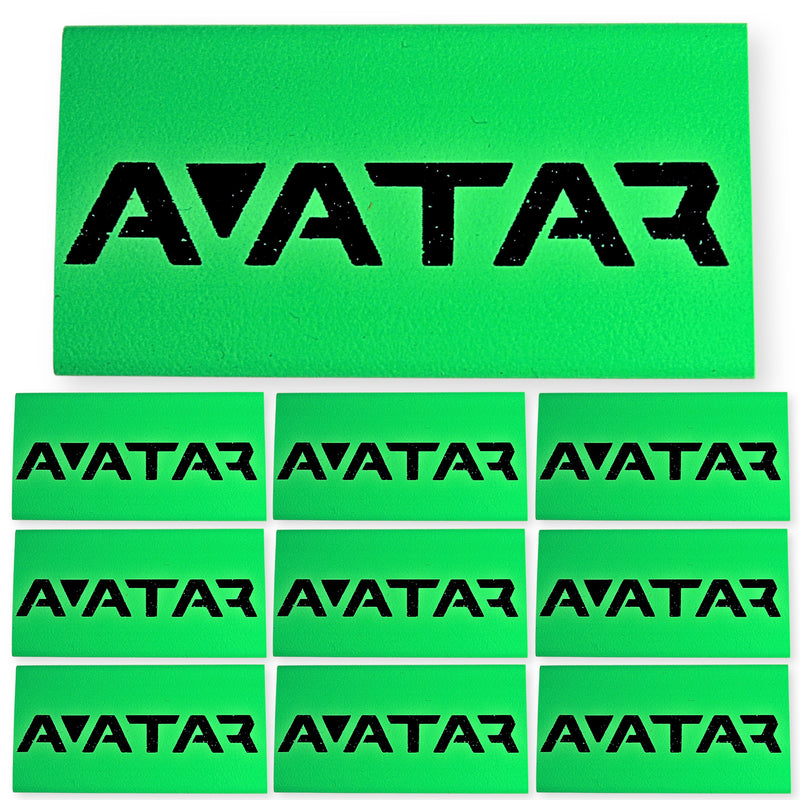 0 Gauge 3:1 Heat Shrink with Deaf Bonce / Avatar Logo 10 Pack Green
