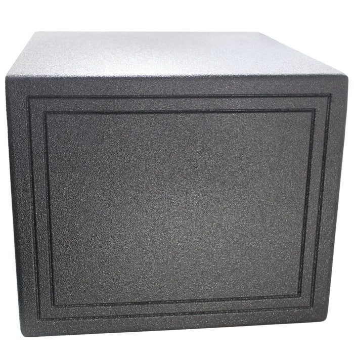 Pipemans Installation Single 12" Vented and Coated Subwoofer Box 1" Baffle