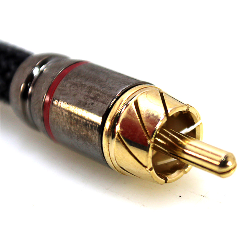 Full Tilt Audio Single 1.5 Feet Gold Tip High Quality RCA Cable FT-RCA1.5-HQ-SGL