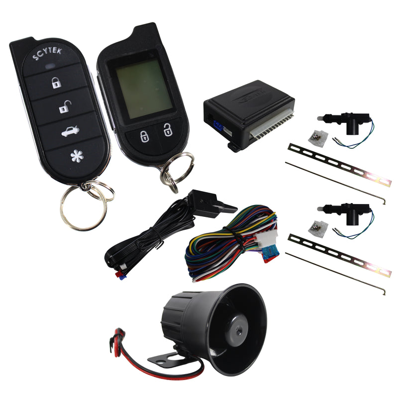 A777 2-Way Remote Control Keyless Entry Security System, Anti-Theft with Siren