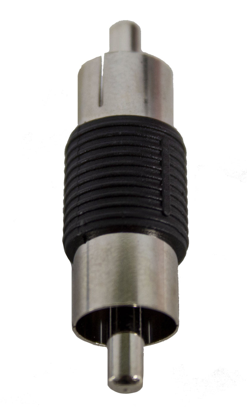 Install Bay Male-to-Male RCA Nickel Barrel Connectors RCA100-BM x 10