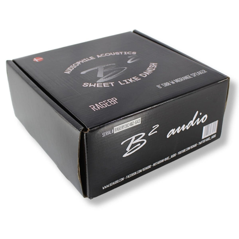 B2 Audio RAGE8P Pair of Rage 8" 4-Ohm 300 Watt RMS Mid-Range Speakers