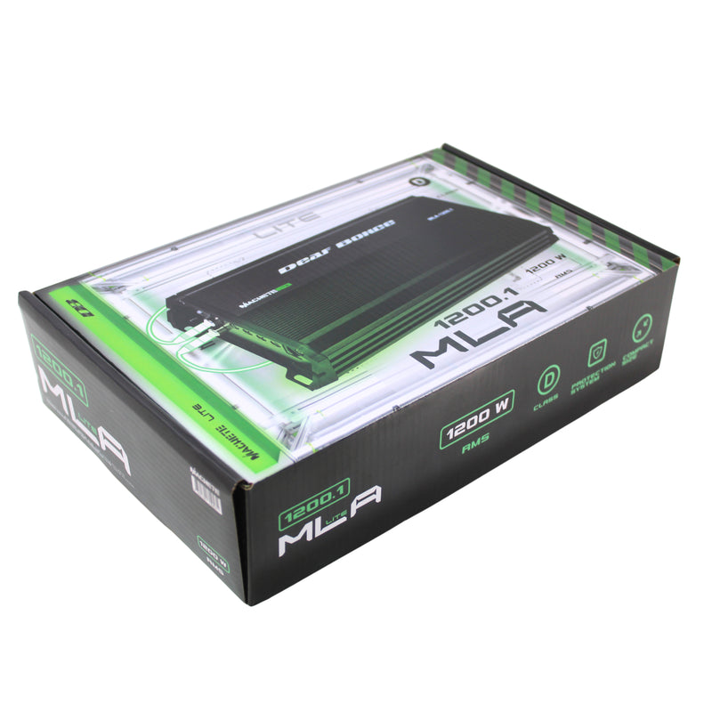 Deaf Bonce 1200W 1 ohm RMS Class D Monoblock Machete Power Amplifier MLA-1200.1