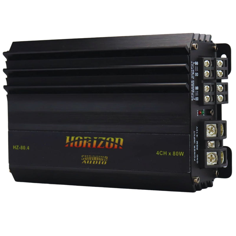 Sundown Horizon Compact 4-Channel 320 Watt RMS 4-Ohm Car Audio Amplifier HZ-80.4